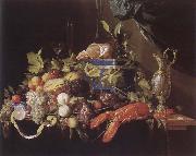 IL Pensionante del saraceni Muse ice national style life with fruits and lobster Sweden oil painting reproduction
